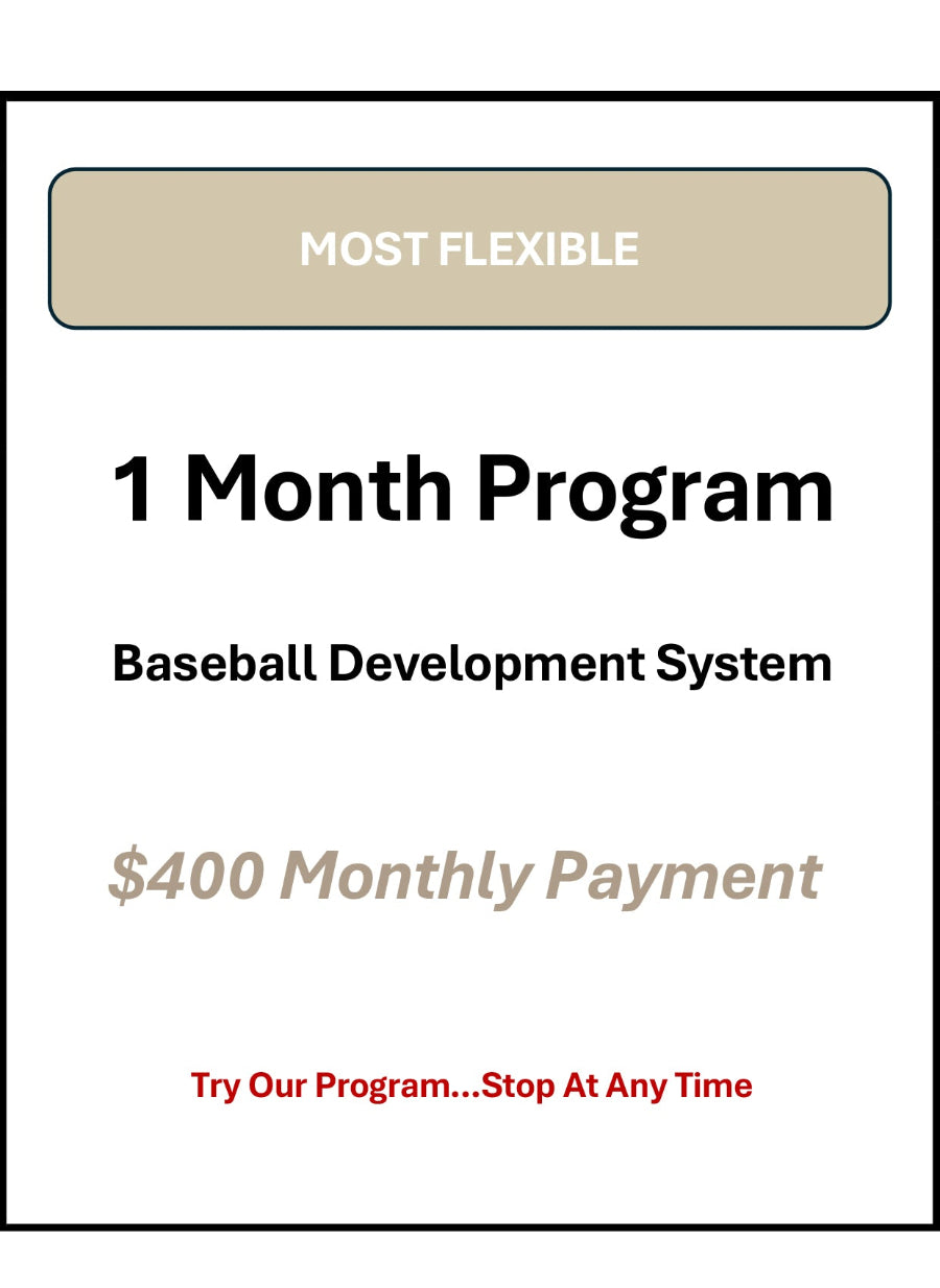 1 Month Baseball Development Package