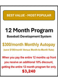 12 Month Baseball Development Package